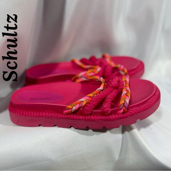FREE PEOPLE BY SCHULTZ MEL SPORTY SANDALS NWT IN PINK SIZE 9.5 - Picture 3 of 8